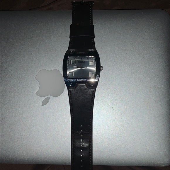 Mossimo Men’s Retro Watch Wide Brown Leather Band - Picture 4 of 5